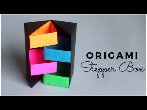 Origami Stepper Box | DIY Secret Stepper Box Tutorial | Easy Paper Crafts