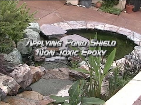 Pond Shield Being Applied to a Pond