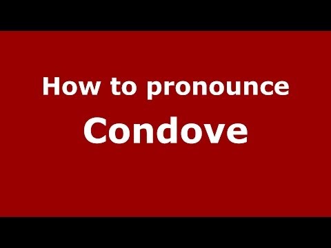How to pronounce Condove (Italian/Italy) - PronounceNames.com