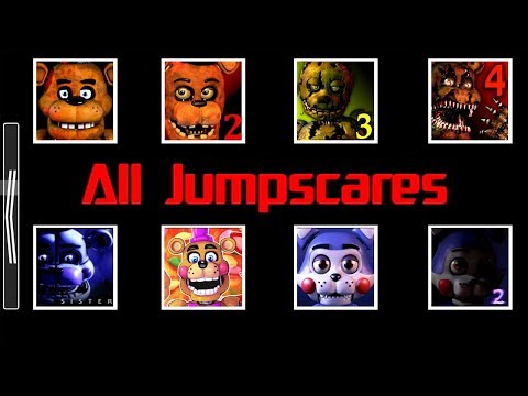 Animatronics Jumpscares in HD FNaF 1 2 3 4 5 6