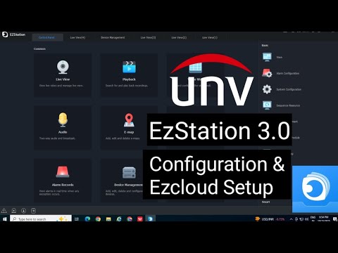 How to Add Unv NVR Ezstation 3.0 Setup | ezcloud Account setup for UNV NVR online for Mobile and PC