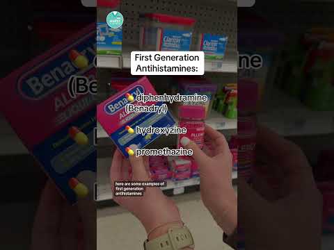 First Generation vs. Second GenerationANTIHISTAMINES 🤧🌷 #RN #BSN #futurenurse
