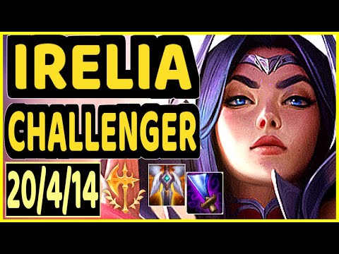EVROT (IRELIA) - QUADRAKILL 20/4/14 KDA MID CHALLENGER GAMEPLAY - BR