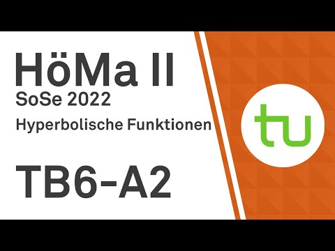 Hyperbolic Functions - TU Dortmund, Higher Mathematics II (BCI/BW/MLW)