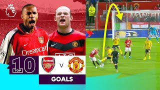 10 AMAZING Arsenal vs Manchester United Goals  Pre
