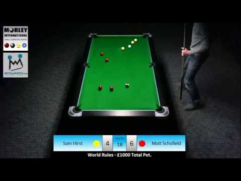 MoneyMatch: Sam Hirst v Matt Schofield, English 8 Ball, World Rules.