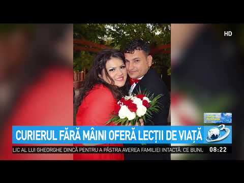 Povestea impresionantă a curierului fără mâini