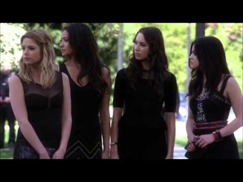 Pretty Little Liars 4x01 -  The Girls Arrive At Wildens Funeral