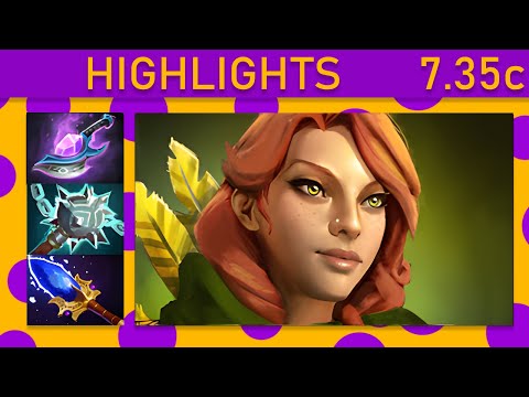 ⭐ Abed Windranger 15+ Kills! Mid Highlights 7.35c - Dota 2 Top MMR