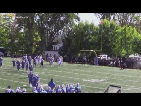 High School Football Ref In Maine Gets Shot In The Face By Cannon