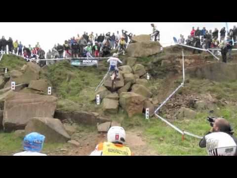 Video taken at the Penrith UK 2012 FIM World Trial Championship - Big hill - Tony Bou.