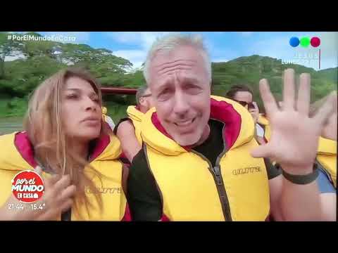 Catherine Fulop prepara arepas en Por el Mundo en casa.