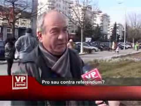 Pro sau contra referendumului?