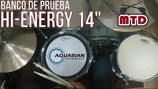 Video thumbnail for Hi-Energy 14" Aquarian - Banco de pruebas - Mind the Drummer by Mind the drummer