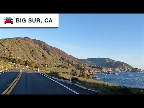 [Epic Sunset] 4K Driving Tour: Big Sur, California