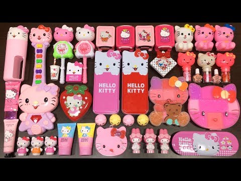 Special Series PINK Hello Kitty | Mixing Random Things into Slime | Satisfying slime videos