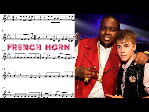 Sean Kingston, Justin Bieber - Eenie Meenie French Horn Sheet Music - Tutorial