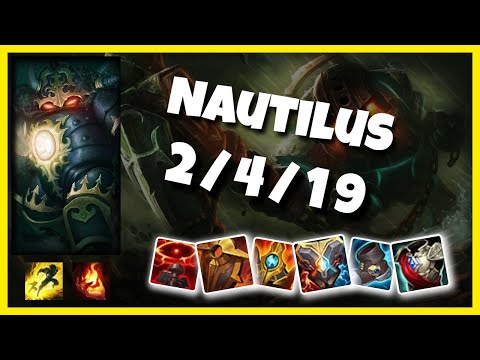 Nautilus vs Leona BR Challenger SUPPORT (2/4/19) Gameplay Replay - Patch 10.24