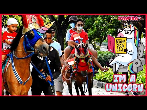 , title : 'UNICORN..? Jalan Sore Naik Kuda Tunggang - Kuda Delman di BKT Jakarta Timur || Horse || SYAFIRA TV'