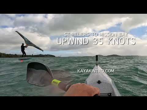 Upwind 35 knots - St Heliers to Mission Bay