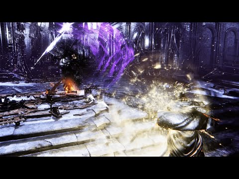 【4K】DS3 - Fighting Boss like an Anime Protagonist【Convergence】Sword Saint Pontiff Sulyvahn NoHUD