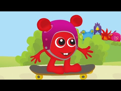 Bobbo åker skateboard - Babblarna - Pedagogiskt lärande - Lek och lär - FamilyWorld
