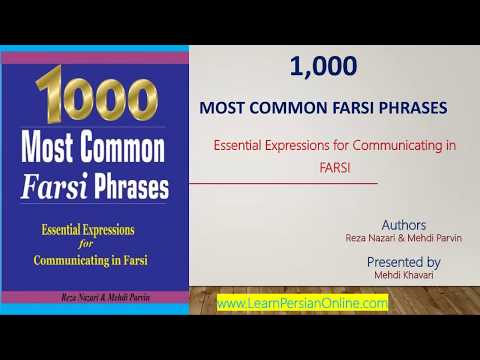 1000 Most Common Farsi Phrases: Part 60- Health and Illness