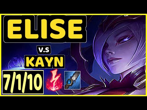 MINERVA (ELISE) vs KAYN - 7/1/10 KDA JUNGLE GAMEPLAY - BR Ranked GRANDMASTER