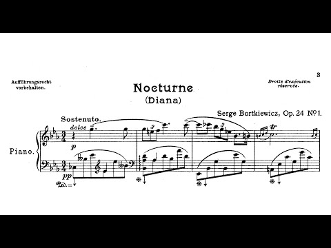 Sergei Bortkiewicz - Nocturne (Diana), Op.24/1
