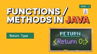 Return Type in Java: Understanding how to Use Method Return Types.