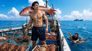 小伙靠破船與祖傳手藝獨闖深海狂撈百萬紅真鯛，堂哥眼紅模仿慘遭船毀人逃，他卻逆風翻盤稱霸深海！