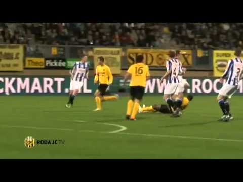 Mitchell Donald op zijn plek in Kerkrade