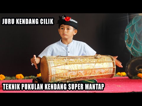 JURU KENDANG CILIK, TEKNIK PUKULAN KENDANG SUPER MANTAP | JUARA 2 LOMBA MEKENDANG TUNGGAL TNGKAT SD.