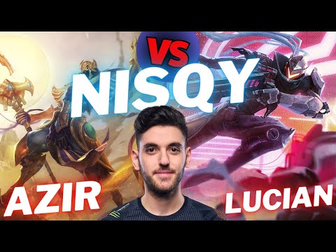 NISQY | AZIR VS LUCIAN | MID GAMEPLAY | Patch 14.15 / Season 14 | #LeagueofLegends