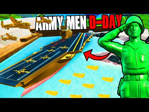 New D-DAY Army Men BASE BUILDING is EPIC in Battle Simulator! - Ravenfield