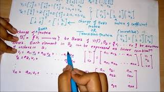4. Change of basis of matrix