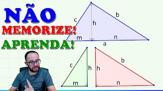 ✅ DEMONSTRAÇÃO - Relações Métricas no Triângulo Retângulo