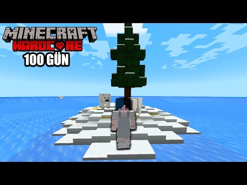 Minecraft'ın EN SOĞUK Adasında 100 Gün Hayatta Kaldım