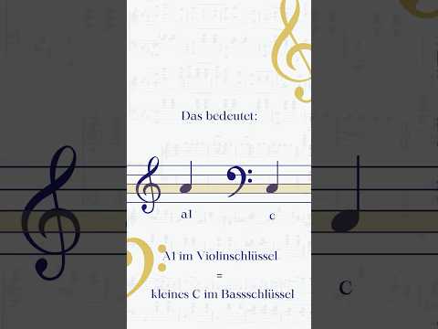 Bassschlüssel in in unter 30 Sekunden lesen lernen! ⚡