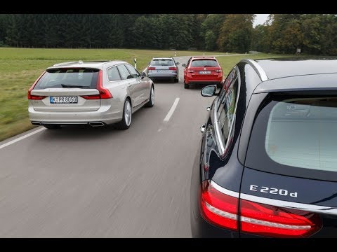 Audi A6 Avant vs Mercedes E-Clsas Estate vs Skoda Superb Combi vs Volvo V90