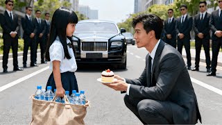 The CEO saw a beggar girl eating garbage—she looked just like him, unaware he’s her biological dad!