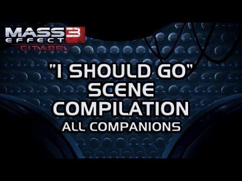 Mass Effect 3 Citadel DLC: "I should go" scene compilation (MaleShep version)