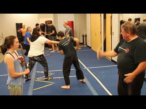 Hidden Sword Martial Arts Modern Arnis Solo Baston Anyo Isa Application drill for move 1