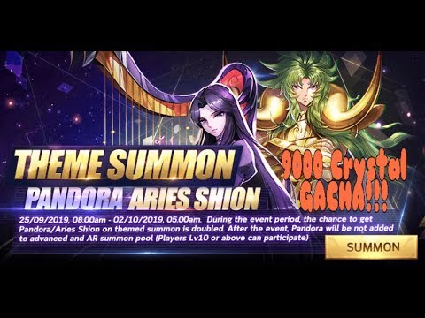 PANDORA 9000 Crystal Gacha!!! - Saint Seiya Awakening