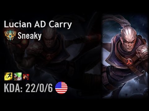 Lucian AD Carry vs Sivir - Sneaky - NA Challenger Patch 6.14