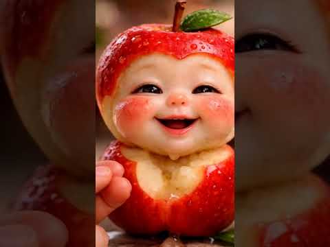 “Apple Baby Eating 🍎 | AI Short”