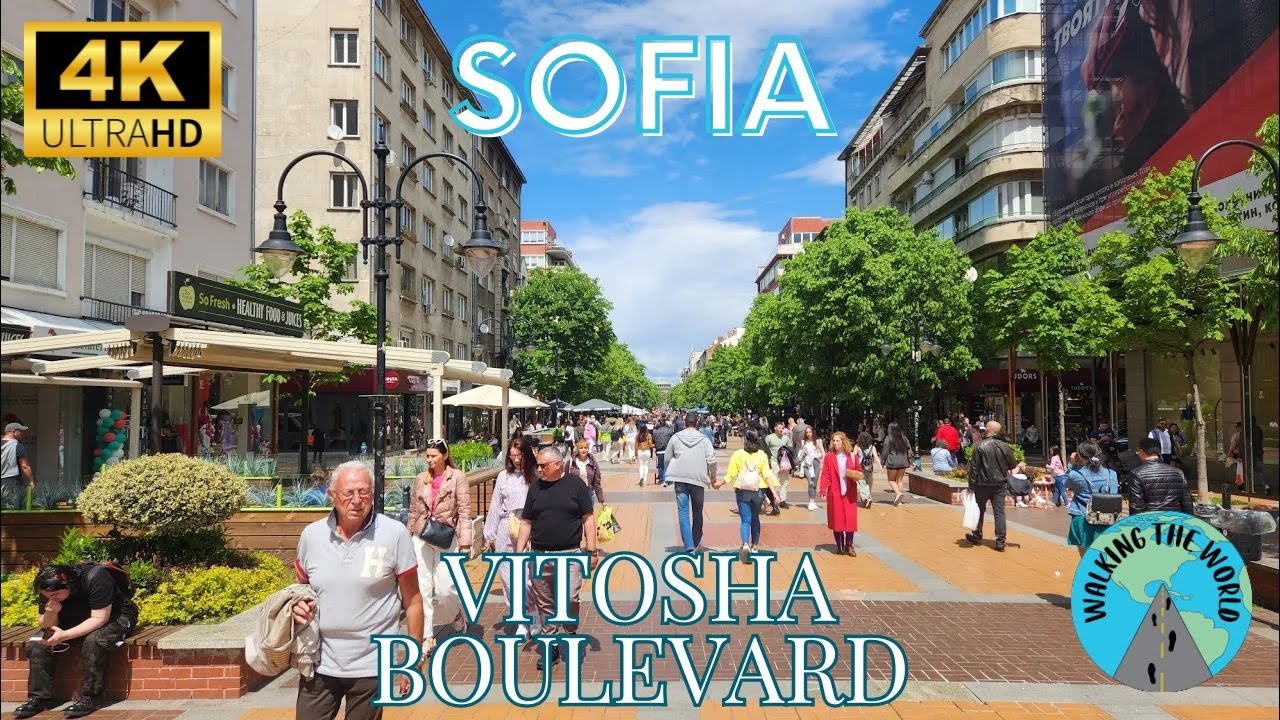 Immersive street-level walking tour through Sofia City, Bulgaria, showcasing authentic urban landscapes, local architecture, and the vibrant atmosphere of the city's neighborhoods