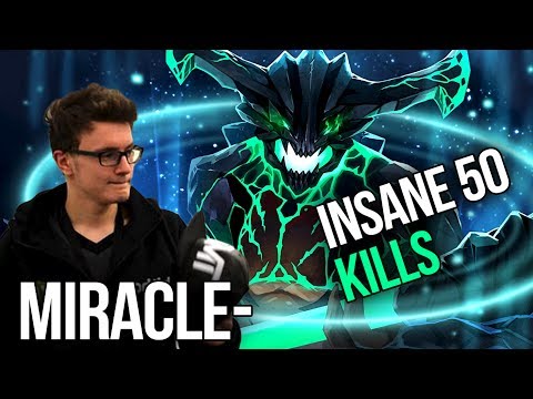 Miracle- Enjoying Dota 2 with OD - 50 Kills, 4x Rampage - Is he still human?