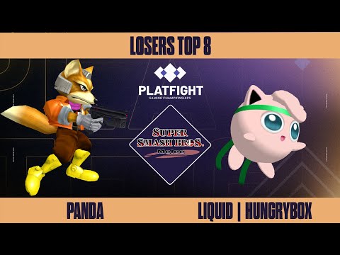 Panda vs Liquid | Hungrybox - Platfight 2024 - Smash Melee: Losers Top 8