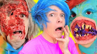 Trying Spooky Halloween SFX Makeup by 5 Minute Crafts and TikTok PRANK ON MY FRIENDS!